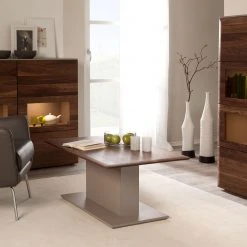 GWINNER Couchtisch Solano - Nussbaum / Platingrau - Höhenverstellbar -Wohnzimmermöbel boutique en ligne couchtisch solano nussbaum platingrau ohne funktion 3113925