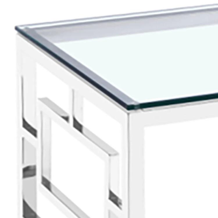 Jack & Alice Couchtisch Tynset - Glas / Stahl 2 Jack & Alice Couchtisch Tynset - Glas / Stahl – Bild 2