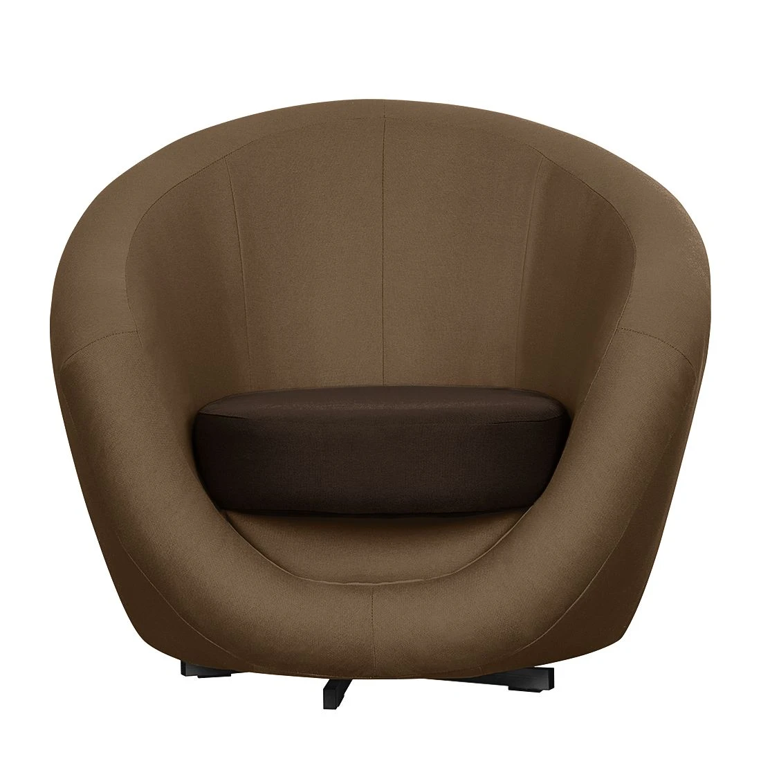 Fredriks Drehsessel Marvin - Webstoff Taupe/Mocca 2 Fredriks Drehsessel Marvin - Webstoff Taupe/Mocca – Bild 2