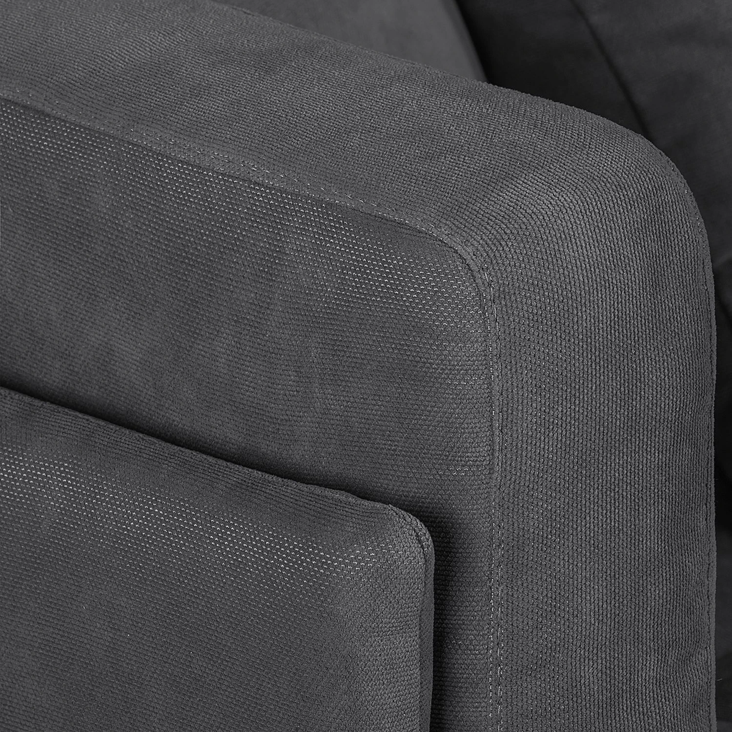 Loftscape Ecksofa Agueda II Webstoff - Dunkelgrau - Longchair davorstehend links 14 Loftscape Ecksofa Agueda II Webstoff - Dunkelgrau - Longchair davorstehend links – Bild 14