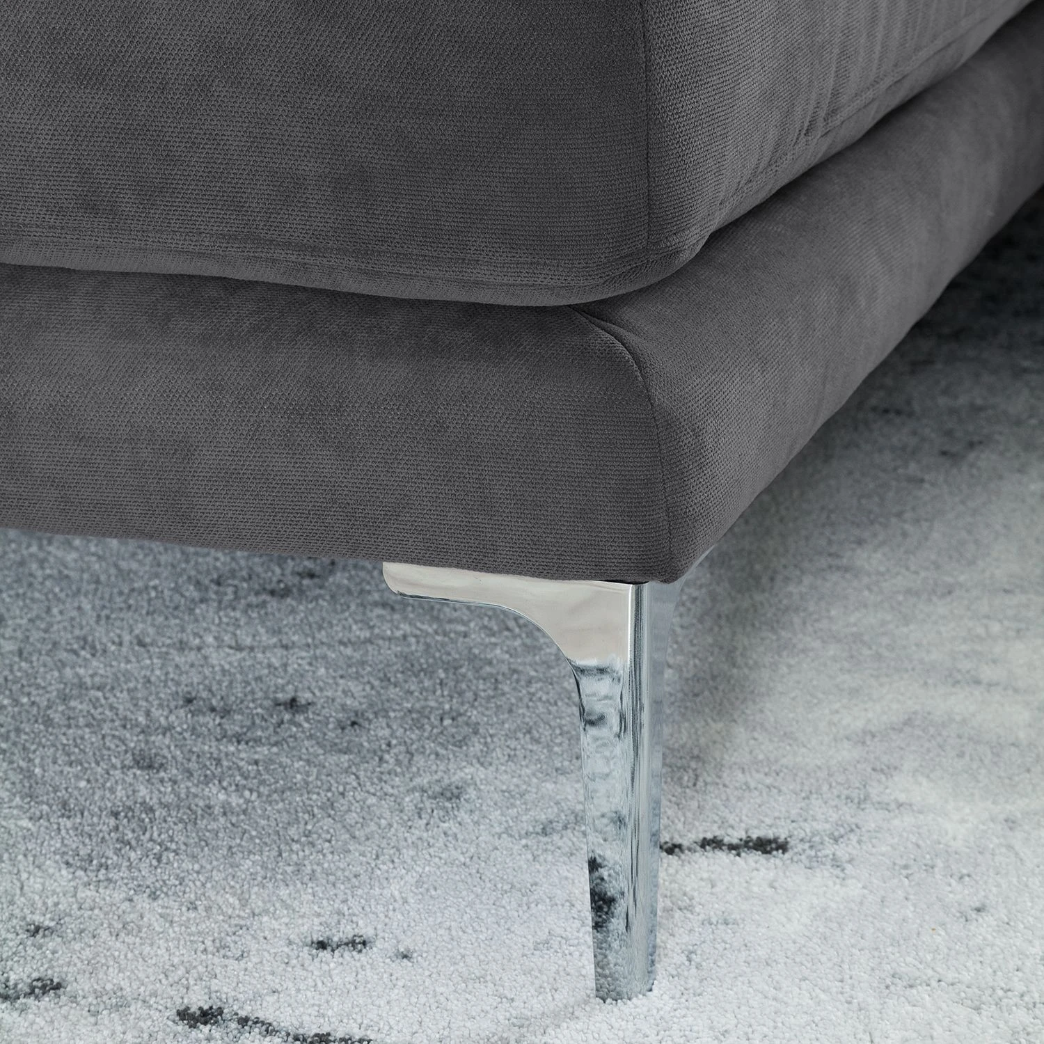 Loftscape Ecksofa Agueda II Webstoff - Dunkelgrau - Longchair davorstehend links 9 Loftscape Ecksofa Agueda II Webstoff - Dunkelgrau - Longchair davorstehend links – Bild 9