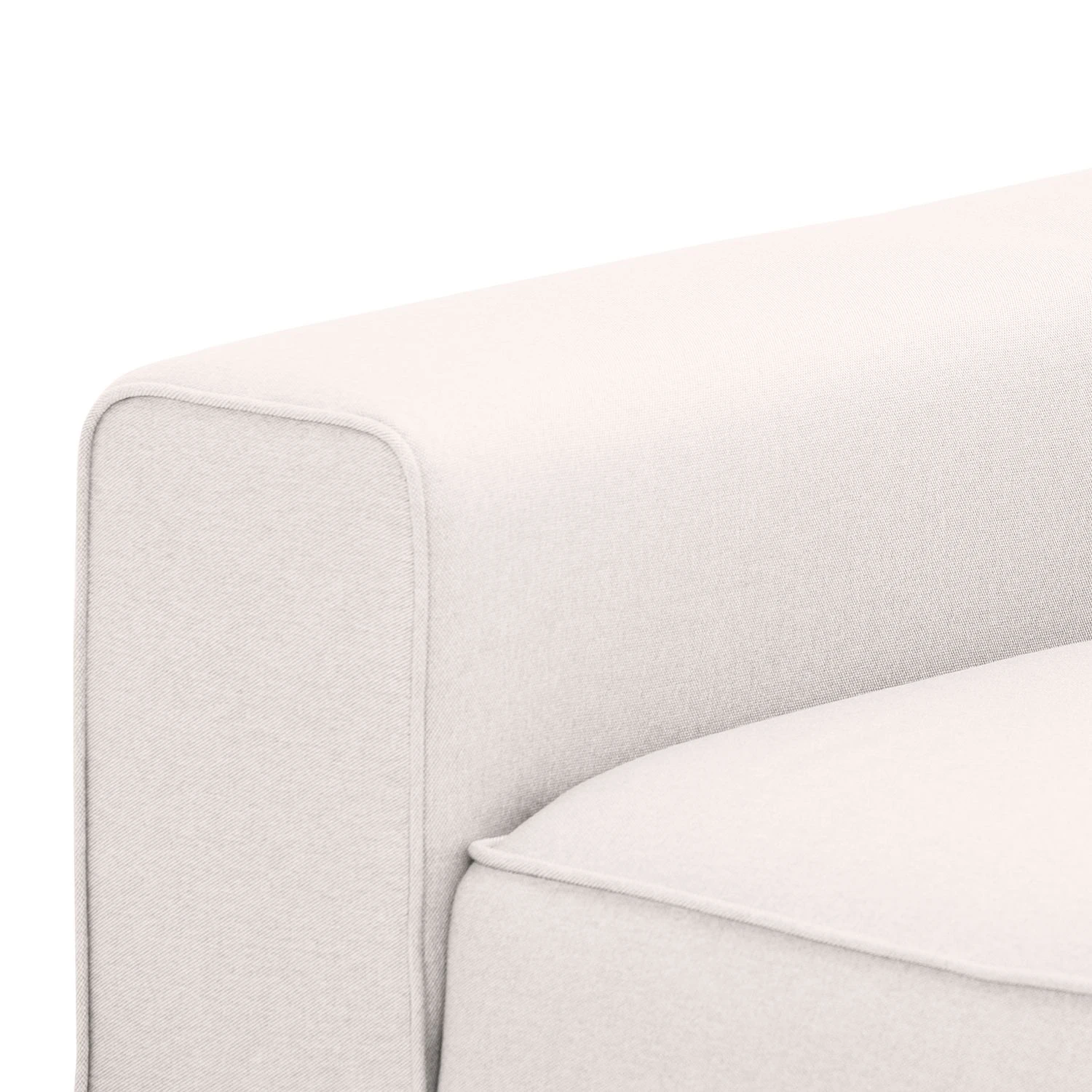 Studio Copenhagen Ecksofa Ampio I Webstoff - Stoff Floreana: Beige - Longchair davorstehend rechts - Schwarz 6 Studio Copenhagen Ecksofa Ampio I Webstoff - Stoff Floreana: Beige - Longchair davorstehend rechts - Schwarz – Bild 6