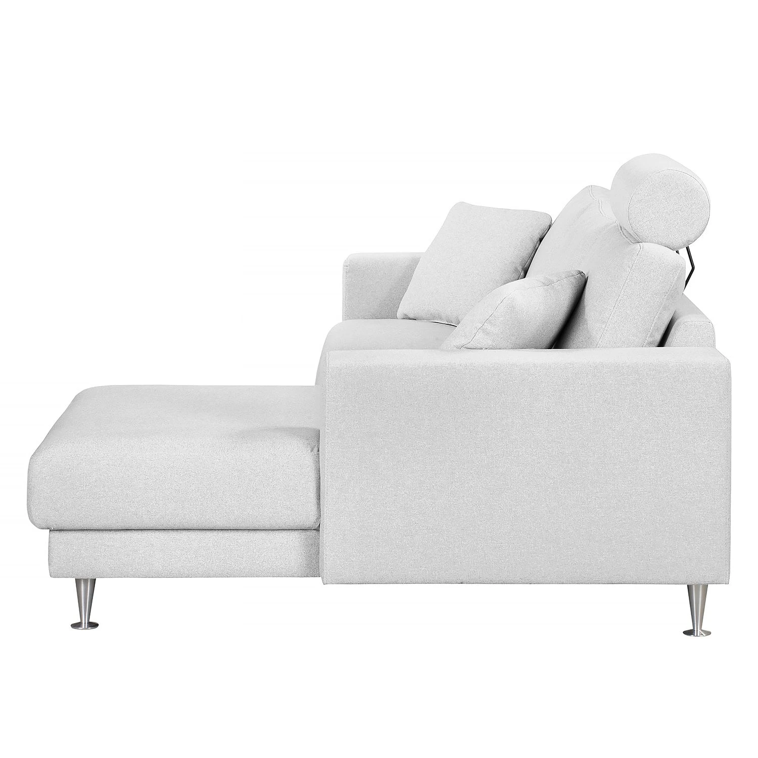 Fredriks Ecksofa Arietta I Webstoff - Platingrau - Longchair davorstehend rechts 6 Fredriks Ecksofa Arietta I Webstoff - Platingrau - Longchair davorstehend rechts – Bild 6