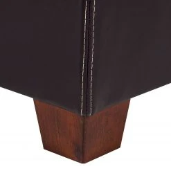 Maison Belfort Ecksofa Ballina Echtleder - Dunkelbraun - Longchair davorstehend rechts -Wohnzimmermöbel boutique en ligne ecksofa ballina echtleder longchair ottomane davorstehend rechts dunkelbraun 2490386