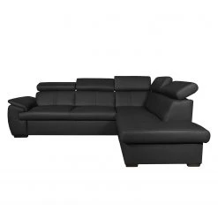 Loftscape Ecksofa Olival IV Echtleder - Schwarz - Schlaffunktion davorstehend links -Wohnzimmermöbel boutique en ligne ecksofa barosa mit schlaffunktion echtleder schlaffunktion davorstehend links schwarz 4196364