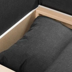 Fredriks Ecksofa Bodney (mit Schlaffunktion) - Flachgewebe -Wohnzimmermöbel boutique en ligne ecksofa bodney mit schlaffunktion flachgewebe longchair davorstehend rechts dunkelgrau 5053836