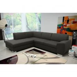 Fredriks Ecksofa Bollon Webstoff Dunkelgrau - Ottomane davorstehend links - Keine Funktion -Wohnzimmermöbel boutique en ligne ecksofa bollon webstoff dunkelgrau ottomane davorstehend links ohne schlaffunktion 4153256