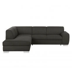 Fredriks Ecksofa Bollon Webstoff Dunkelgrau - Ottomane davorstehend links - Keine Funktion -Wohnzimmermöbel boutique en ligne ecksofa bollon webstoff dunkelgrau ottomane davorstehend links ohne schlaffunktion 4153260
