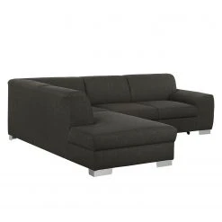 Fredriks Ecksofa Bollon Webstoff Dunkelgrau - Ottomane davorstehend links - Keine Funktion -Wohnzimmermöbel boutique en ligne ecksofa bollon webstoff dunkelgrau ottomane davorstehend links ohne schlaffunktion 4153276