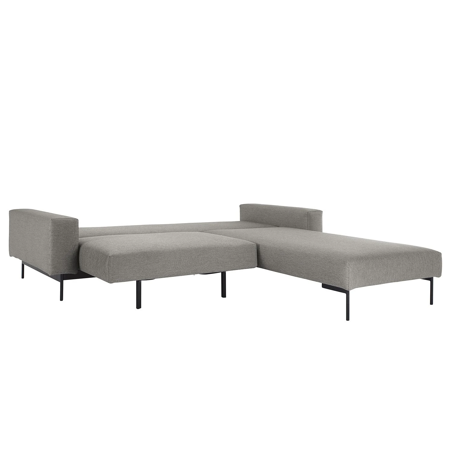 Innovation Möbel Ecksofa Bragi Webstoff - (mit Schlaffunktion) - Stoff Flashtex: Light Grey 4 Innovation Möbel Ecksofa Bragi Webstoff - (mit Schlaffunktion) - Stoff Flashtex: Light Grey – Bild 4