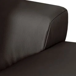 Roomscape Ecksofa Tosya - Kunstleder Dunkelbraun/Strukturstoff Grau - Ottomane davorstehend links -Wohnzimmermöbel boutique en ligne ecksofa brandon kunstleder dunkelbraun ottomane davorstehend links 395110