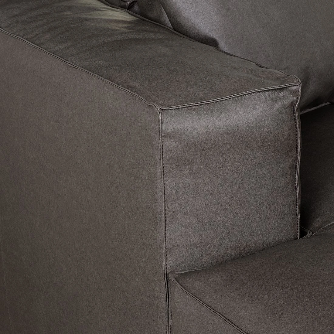 Loftscape Ecksofa Calli - Kunstleder Dunkelbraun - Longchair davorstehend links 9 Loftscape Ecksofa Calli - Kunstleder Dunkelbraun - Longchair davorstehend links – Bild 9