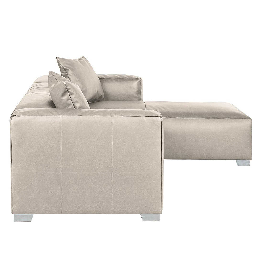Loftscape Ecksofa Calli - Kunstleder Grau - Longchair davorstehend rechts 5 Loftscape Ecksofa Calli - Kunstleder Grau - Longchair davorstehend rechts – Bild 5
