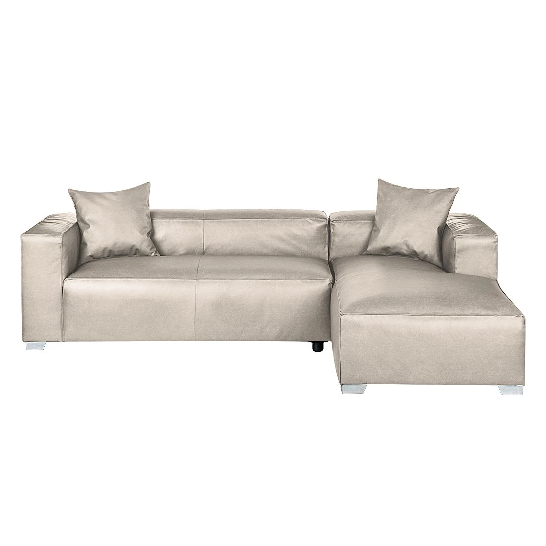 Loftscape Ecksofa Calli - Kunstleder Grau - Longchair davorstehend rechts 2 Loftscape Ecksofa Calli - Kunstleder Grau - Longchair davorstehend rechts – Bild 2