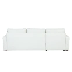 Fredriks Ecksofa Cavolo (mit Schlaffunktion) - Kunstleder Weiß - Ottomane beidseitig montierbar -Wohnzimmermöbel boutique en ligne ecksofa cavolo mit schlaffunktion kunstleder weiss ottomane rechts links montierbar 1318487