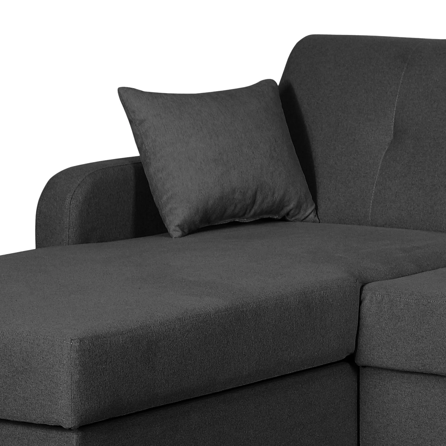 Mørteens Ecksofa Clintwood (mit Schlaffunktion) - Webstoff Longchair beidseitig montierbar - Dunkelgrau 7 Mørteens Ecksofa Clintwood (mit Schlaffunktion) - Webstoff Longchair beidseitig montierbar - Dunkelgrau – Bild 7