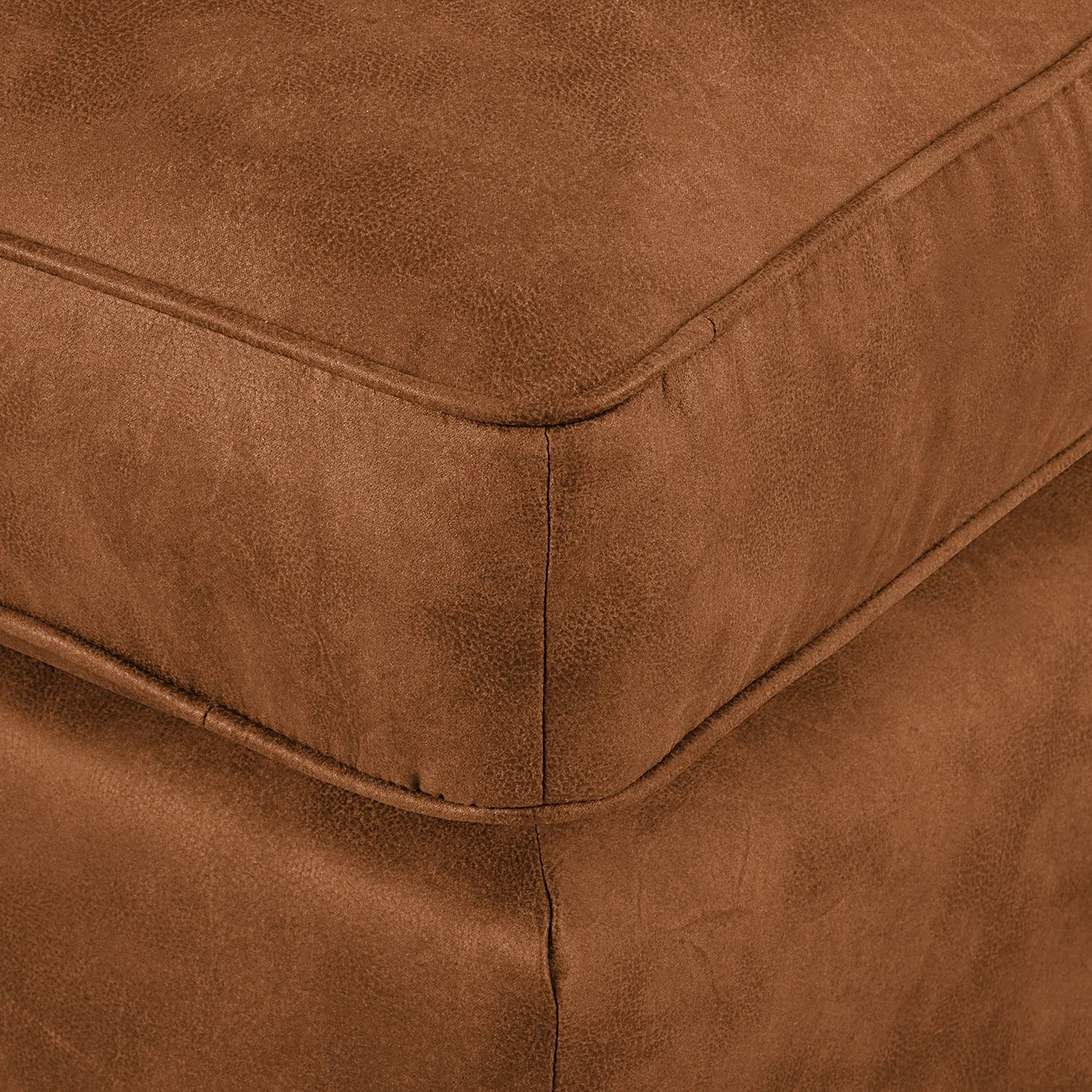 Ars manufacti Ecksofa Coolock Antiklederlook - Cognac - Ottomane davorstehend rechts 10 Ars manufacti Ecksofa Coolock Antiklederlook - Cognac - Ottomane davorstehend rechts – Bild 10