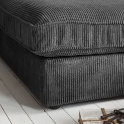 Naturoo Ecksofa Coolock Cord - Dunkelgrau - Ottomane davorstehend rechts -Wohnzimmermöbel boutique en ligne ecksofa coolock cord ottomane davorstehend rechts dunkelgrau 5063916