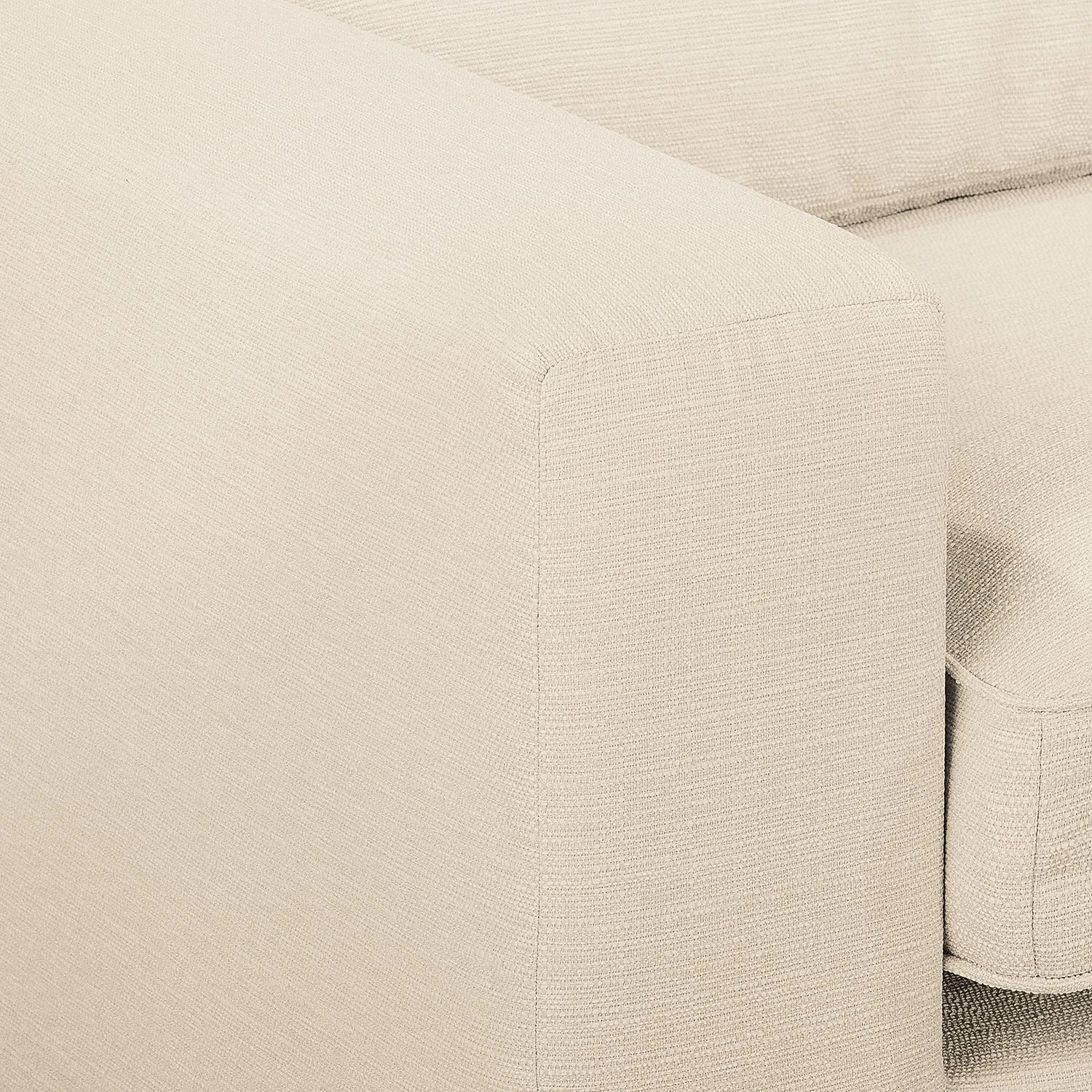 Naturoo Ecksofa Coolock Webstoff - Creme - Ottomane davorstehend rechts 11 Naturoo Ecksofa Coolock Webstoff - Creme - Ottomane davorstehend rechts – Bild 11