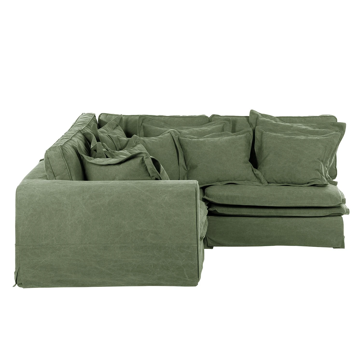 Maison Belfort Ecksofa Coral Beach Webstoff - Olivgrün - Armlehne davorstehend links 4 Maison Belfort Ecksofa Coral Beach Webstoff - Olivgrün - Armlehne davorstehend links – Bild 4