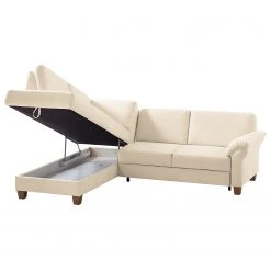 Ars Natura Ecksofa Davao - Microfaser -Wohnzimmermöbel boutique en ligne ecksofa davao microfaser ottomane davorstehend links mit schlaffunktion creme 4796748