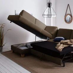 Ars Natura Ecksofa Davao - Microfaser -Wohnzimmermöbel boutique en ligne ecksofa davao microfaser ottomane davorstehend links mit schlaffunktion kokosnuss braun 4643556