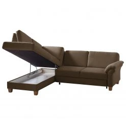 Ars Natura Ecksofa Davao - Microfaser -Wohnzimmermöbel boutique en ligne ecksofa davao microfaser ottomane davorstehend links mit schlaffunktion kokosnuss braun 4796808
