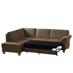 Ars Natura Ecksofa Davao - Microfaser -Wohnzimmermöbel boutique en ligne ecksofa davao microfaser ottomane davorstehend links mit schlaffunktion kokosnuss braun 4796816