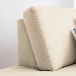 Ars Natura Ecksofa Davao - Microfaser -Wohnzimmermöbel boutique en ligne ecksofa davao microfaser ottomane davorstehend links ohne schlaffunktion creme 4643380