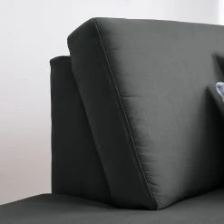 Ars Natura Ecksofa Davao - Microfaser -Wohnzimmermöbel boutique en ligne ecksofa davao microfaser ottomane davorstehend links ohne schlaffunktion dunkelgrau 4643420