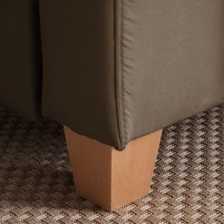 Ars Natura Ecksofa Davao - Microfaser -Wohnzimmermöbel boutique en ligne ecksofa davao microfaser ottomane davorstehend links ohne schlaffunktion kokosnuss braun 4643408