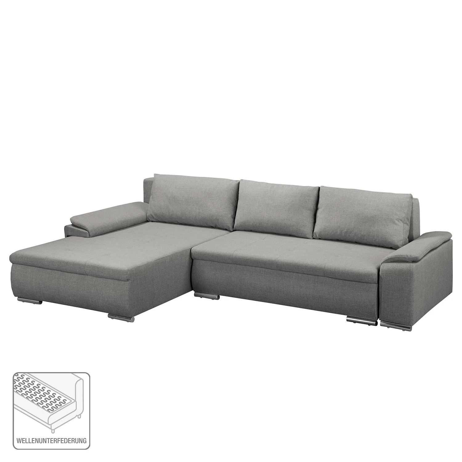 Fredriks Ecksofa Dengie (mit Schlaffunktion) - Strukturstoff 2 Fredriks Ecksofa Dengie (mit Schlaffunktion) - Strukturstoff – Bild 2