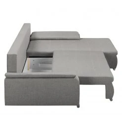 Fredriks Ecksofa Dengie (mit Schlaffunktion) - Strukturstoff -Wohnzimmermöbel boutique en ligne ecksofa dengie mit schlaffunktion strukturstoff longchair davorstehend rechts platin 5055620