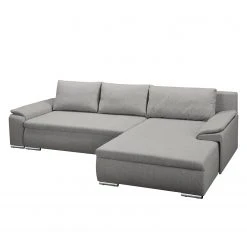 Fredriks Ecksofa Dengie (mit Schlaffunktion) - Strukturstoff -Wohnzimmermöbel boutique en ligne ecksofa dengie mit schlaffunktion strukturstoff longchair davorstehend rechts platin 5055624