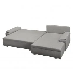 Fredriks Ecksofa Dengie (mit Schlaffunktion) - Strukturstoff -Wohnzimmermöbel boutique en ligne ecksofa dengie mit schlaffunktion strukturstoff longchair davorstehend rechts platin 5055632