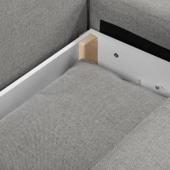 Fredriks Ecksofa Dengie (mit Schlaffunktion) - Strukturstoff -Wohnzimmermöbel boutique en ligne ecksofa dengie mit schlaffunktion strukturstoff longchair davorstehend rechts platin 5055640