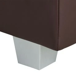 Fredriks Ecksofa Dublin I (mit Schlaffunktion) - Kunstleder/Strukturstoff - Dunkelbraun / Cappuccino - Breite: 254 cm -Wohnzimmermöbel boutique en ligne ecksofa dublin mit schlaffunktion kunstleder stoff braun 1405136