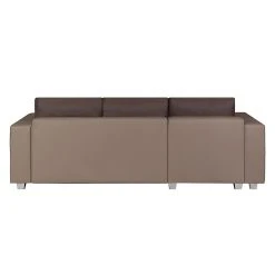 Fredriks Ecksofa Dublin II - (mit Schlaffunktion / beidseitig montierbar) - Kunstleder/Strukturstoff - Taupe / Braun -Wohnzimmermöbel boutique en ligne ecksofa dublin mit schlaffunktion kunstleder stoff taupe braun 289617