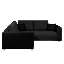 Fredriks Ecksofa Dublin I (mit Schlaffunktion) - Kunstleder/Strukturstoff - Schwarz - Breite: 254 cm -Wohnzimmermöbel boutique en ligne ecksofa dublin mit schlaffunktion kunstleder taupe strukturstoff schwarz 294543