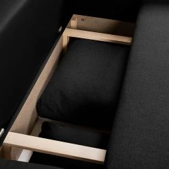 Fredriks Ecksofa Dublin II - (mit Schlaffunktion / beidseitig montierbar) - Kunstleder/Strukturstoff - Schwarz -Wohnzimmermöbel boutique en ligne ecksofa dublin mit schlaffunktion kunstleder taupe strukturstoff schwarz longchair beidseitig montierbar 296090