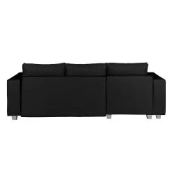 Fredriks Ecksofa Dublin II - (mit Schlaffunktion / beidseitig montierbar) - Kunstleder/Strukturstoff - Schwarz -Wohnzimmermöbel boutique en ligne ecksofa dublin mit schlaffunktion kunstleder taupe strukturstoff schwarz longchair beidseitig montierbar 296094