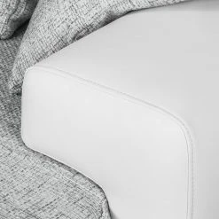 Fredriks Ecksofa Dulmen - mit Schlaffunktion / beidseitig montierbar - Kunstleder/Strukturstoff - Weiß / Hellgrau -Wohnzimmermöbel boutique en ligne ecksofa dulmen mit schlaffunktion beidseitig montierbar kunstleder strukturstoff weiss hellgrau 4965024