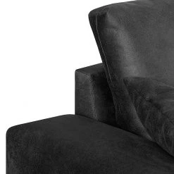 Ars manufacti Ecksofa Dulmen - (mit Schlaffunktion / beidseitig montierbar) - Antiklederoptik - Schwarz -Wohnzimmermöbel boutique en ligne ecksofa dulmen mit schlaffunktion samtstoff longchair beidseitig montierbar schwarz 1231758
