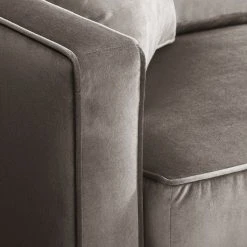 Eva Padberg Collection Ecksofa Edina Samt - Muskat - Longchair davorstehend links - Ohne Hocker -Wohnzimmermöbel boutique en ligne ecksofa edina samt longchair ottomane davorstehend links ohne hocker muskat 4690348