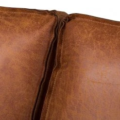 Ars manufacti Ecksofa FORT DODGE - Antiklederlook - Microfaser Yaka: Cognac - Longchair davorstehend rechts - Ohne Schlaffunktion -Wohnzimmermöbel boutique en ligne ecksofa fort dodge antiklederlook longchair davorstehend rechts cognac 4669340