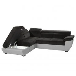 Cotta Ecksofa Estoi (mit Schlaffunktion) - Kunstleder / Flachgewebe - Kies / Dunkelbraun - Ottomane davorstehend links -Wohnzimmermöbel boutique en ligne ecksofa fuseta mit schlaffunktion kunstleder flachgewebe ottomane davorstehend links 4112224