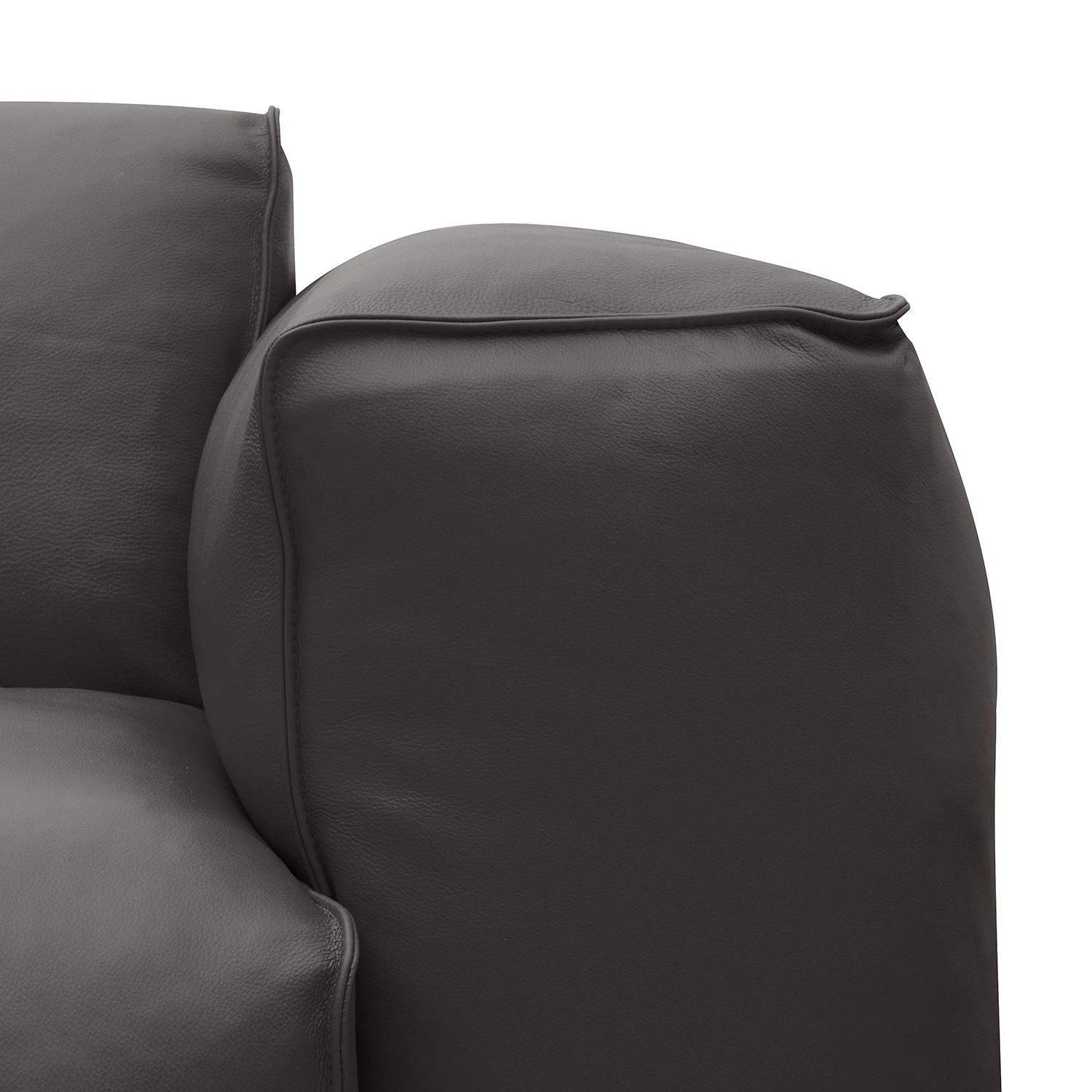 Studio Copenhagen Ecksofa HUDSON mit Rundecke - Echtleder Neka: Grau - Ecke davorstehend links 10 Studio Copenhagen Ecksofa HUDSON mit Rundecke - Echtleder Neka: Grau - Ecke davorstehend links – Bild 10