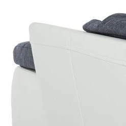 Mooved Ecksofa Huelva (mit Schlaffunktion) - Kunstleder/Webstoff - Weiß / Grau - Longchair davorstehend rechts -Wohnzimmermöbel boutique en ligne ecksofa huelva mit schlaffunktion kunstleder weiss longchair davorstehend rechts 276581