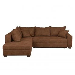 Loftscape Ecksofa Inywa (mit Schlaffunktion) - Antiklederlook - Microfaser Priya: Cognac - Mit Schlaffunktion -Wohnzimmermöbel boutique en ligne ecksofa inywa mit schlaffunktion beidseitig montierbar antiklederlook cognac 4789900