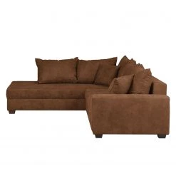 Loftscape Ecksofa Inywa (mit Schlaffunktion) - Antiklederlook - Microfaser Priya: Cognac - Mit Schlaffunktion -Wohnzimmermöbel boutique en ligne ecksofa inywa mit schlaffunktion beidseitig montierbar antiklederlook cognac 4789904